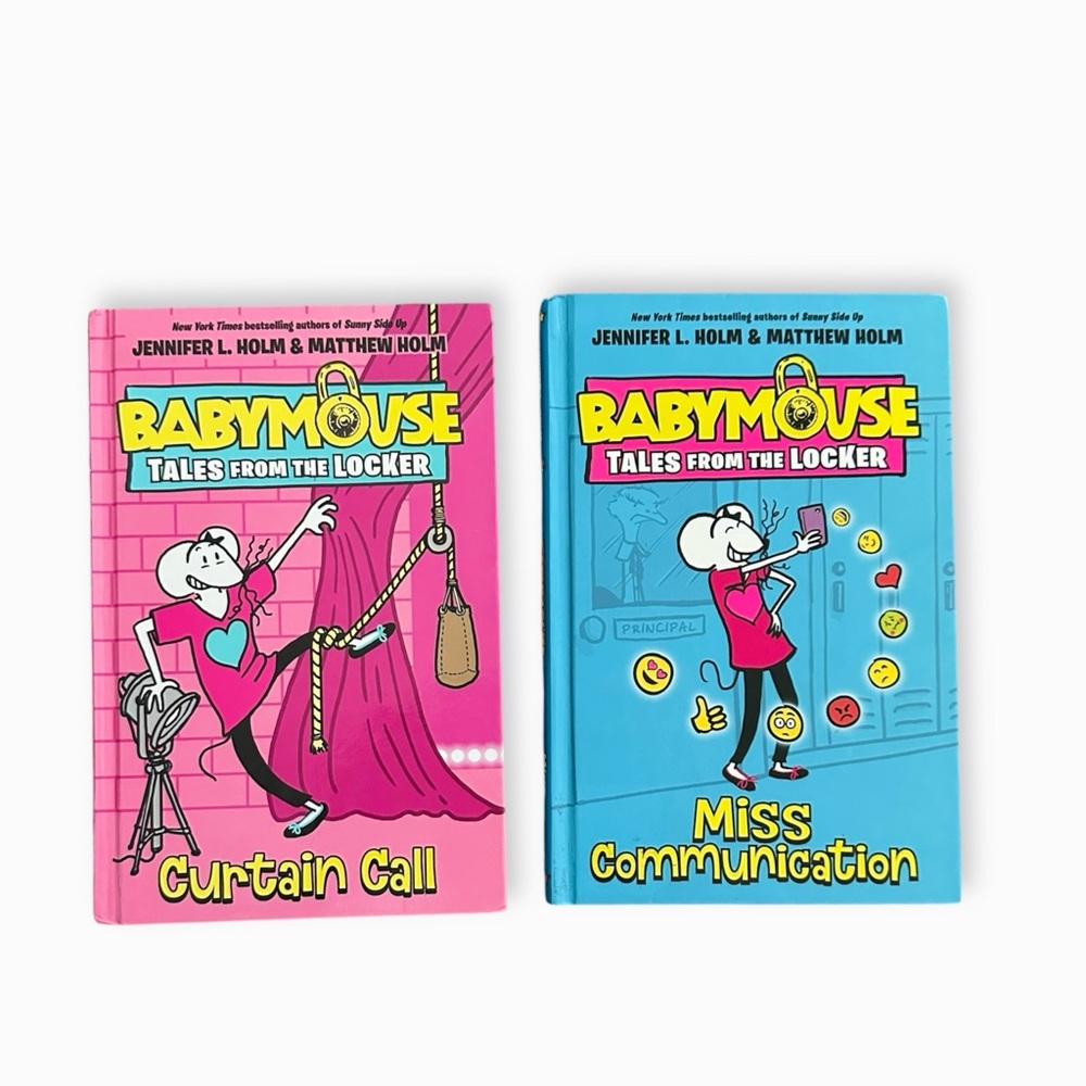 Babymouse Tales from the Locker Curtain Call #2 Miss Communication #4 Hardcover